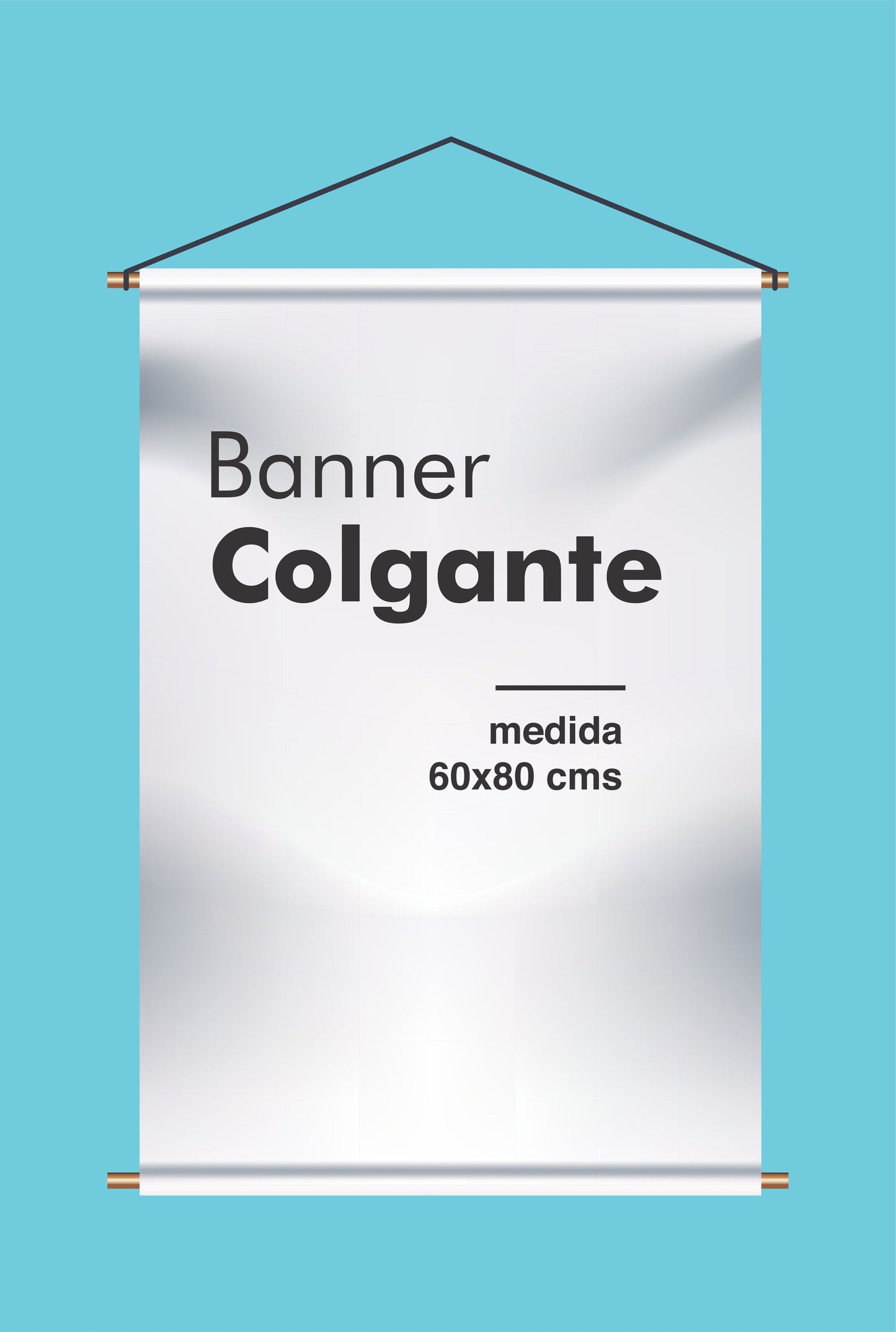 Banner colgante 60 x 80 cm