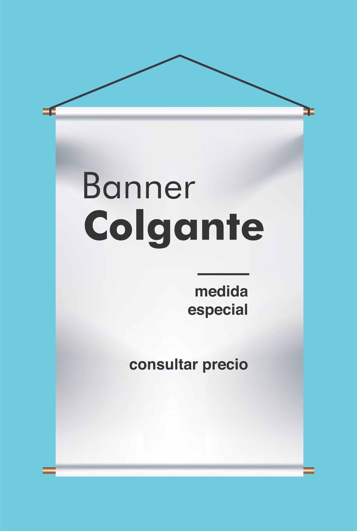 Banner colgante medida especial