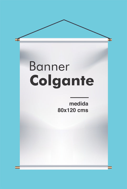 Banner colgante 80 x 120 cm